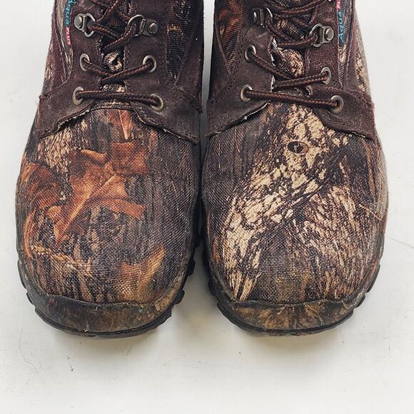 Itasca Camo Leather Hunting Boots Ghost Lake Mens 9.5 600g Thinsulate Waterproof - Picture 11 of 14